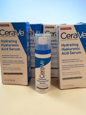 CeraVe Hydrating Hyaluronic Acid Serum 1oz Face Moisturizer NWT